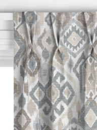 John Lewis Maya Ikat Made to Measure Curtains or Roman Blind, Putty - thumbnail 5