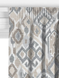 John Lewis Maya Ikat Made to Measure Curtains or Roman Blind, Putty - thumbnail 3