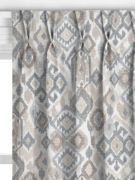 John Lewis Maya Ikat Made to Measure Curtains or Roman Blind, Putty - thumbnail 4