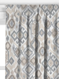 John Lewis Maya Ikat Made to Measure Curtains or Roman Blind, Putty - thumbnail 2