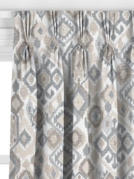 John Lewis Maya Ikat Made to Measure Curtains or Roman Blind, Putty - thumbnail 6