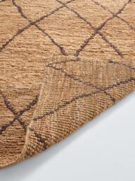 John Lewis Zohra Diamond Pure Jute Rug, Natural - thumbnail 3