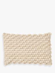 Truly Lombard Textured Rectangular Cushion Cover, Ecru