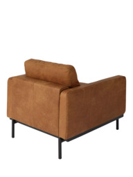 MADE Jarrod Leather Armchair, Tan Leather - thumbnail 3