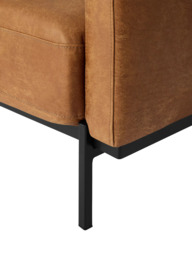 MADE Jarrod Leather Armchair, Tan Leather - thumbnail 4