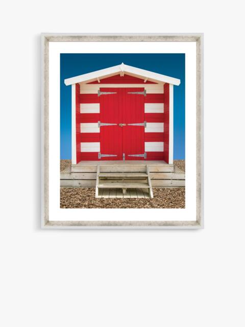 Brookpace Lascelles 'Beach Hut' Framed Print, 66 x 56cm, Red - image 1