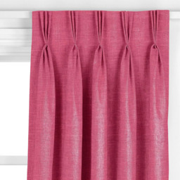 John Lewis Cotton Blend Made to Measure Curtains or Roman Blind, Raspberry - thumbnail 6