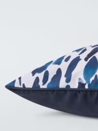 John Lewis Water Splashes Indoor/Outdoor Cushion, Navy - thumbnail 4