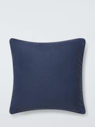 John Lewis Water Splashes Indoor/Outdoor Cushion, Navy - thumbnail 2