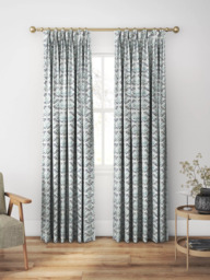 Morris & Co. Bellflowers Made to Measure Curtains or Roman Blind, Mineral Blue - thumbnail 5