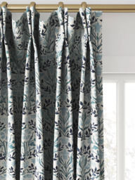 Morris & Co. Bellflowers Made to Measure Curtains or Roman Blind, Mineral Blue - thumbnail 4