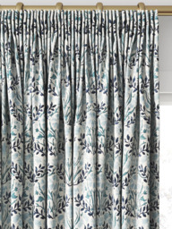 Morris & Co. Bellflowers Made to Measure Curtains or Roman Blind, Mineral Blue - thumbnail 2
