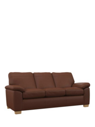 John Lewis Camden Grand 4 Seater Leather Sofa, Light Leg - thumbnail 1