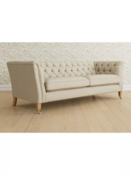 Laura Ashley Chatsworth Grand 4 Seater Sofa, Oak Leg - thumbnail 1