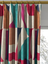 Harlequin Bodega Made to Measure Curtains or Roman Blind, Indigo - thumbnail 2