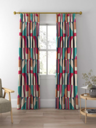 Harlequin Bodega Made to Measure Curtains or Roman Blind, Indigo - thumbnail 3