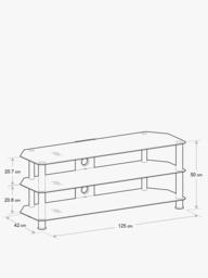 AVF SDC1250 Classic Corner TV Stand for TVs up to 60” - thumbnail 5