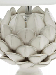 Laura Ashley Artichoke Ceramic Table Lamp, Gloss White - thumbnail 5