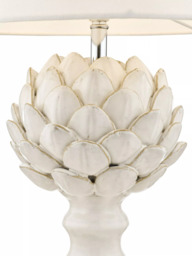 Laura Ashley Artichoke Ceramic Table Lamp, Gloss White - thumbnail 4