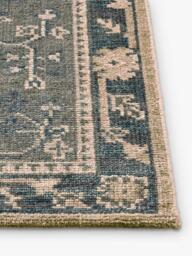 Pottery Barn Marietta Pure Wool Rug, Steel Blue Multi - thumbnail 4