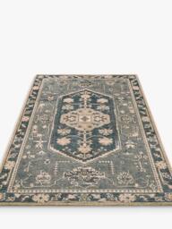Pottery Barn Marietta Pure Wool Rug, Steel Blue Multi - thumbnail 3