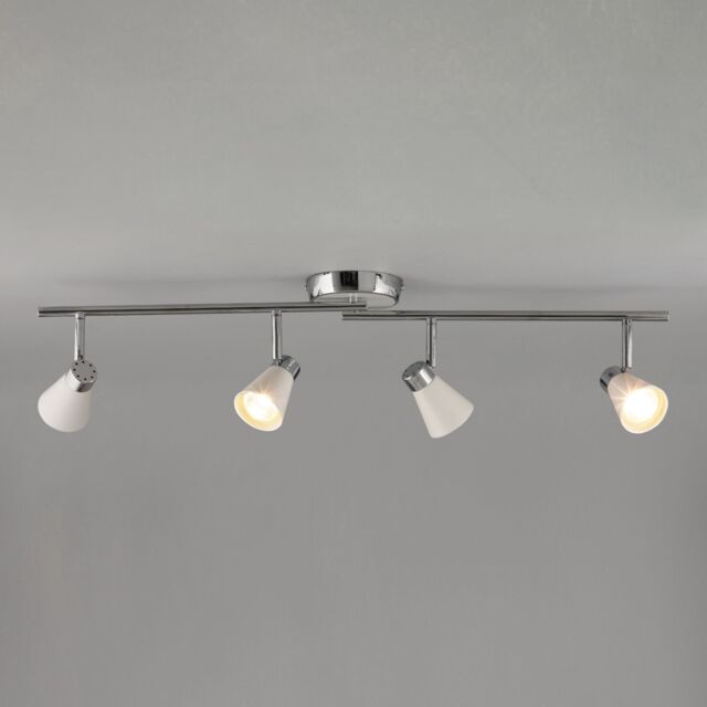 John Lewis Logan GU10 LED 4 Spotlight Ceiling Bar - image 1