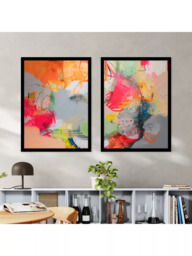 John Lewis Natasha Barnes 'Spring Sunshine' Embellished Framed Print, Set of 2, 84.5 x 64.5cm, Multi - thumbnail 2