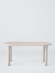 John Lewis Holte Oblong Garden Dining Table, 98cm, Beige - thumbnail 3