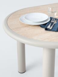 John Lewis Holte Oblong Garden Dining Table, 98cm, Beige - thumbnail 4