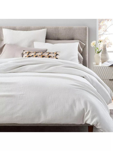 west elm Cotton Blend Matelasse Textured Bedding containing TENCEL™ Lyocell - image 1