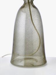 John Lewis Farmhouse Bubble Glass Base Table Lamp, Avocado - thumbnail 5