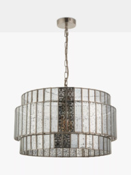 John Lewis Mercury Tune Single Pendant Ceiling Light, Mercury Glass - thumbnail 2