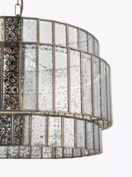 John Lewis Mercury Tune Single Pendant Ceiling Light, Mercury Glass - thumbnail 3