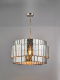 John Lewis Mercury Tune Single Pendant Ceiling Light, Mercury Glass - thumbnail 1