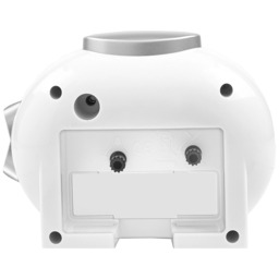 Acctim Lila Non-Ticking Sweep Analogue Alarm Clock, White - thumbnail 3