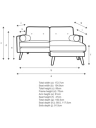 G Plan Vintage The Sixty Five LHF Medium 2 Seater Chaise End Sofa - thumbnail 2