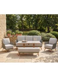 Bramblecrest Como 7-Seater Casual Garden Dining Set with Height-Adjustable Table, Fern Green - thumbnail 2