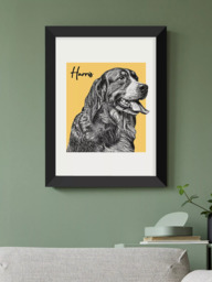 Treat Republic Personalised Sketched Pet Framed Print - thumbnail 2