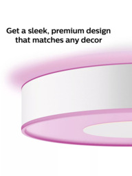 Philips Hue White and Colour Ambiance Xamento LED Smart Bathroom Ceiling Light, Large, White - thumbnail 2