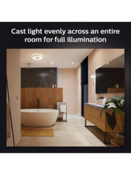Philips Hue White and Colour Ambiance Xamento LED Smart Bathroom Ceiling Light, Large, White - thumbnail 4