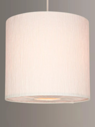John Lewis Small Libby Easy-to-Fit Ceiling Shade, Cream - thumbnail 1