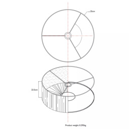John Lewis Small Libby Easy-to-Fit Ceiling Shade, Cream - thumbnail 4