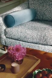 John Lewis Velvet Bolster Cushion - thumbnail 1