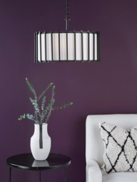 Där Cagliari 4 Bulb Pendant Ceiling Light, Black - thumbnail 2