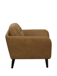 John Lewis Arlo Leather Armchair, Dark Leg - thumbnail 3