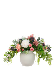 Floralsilk Artificial Majestic Muse in Ceramic Vase