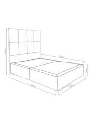 Hypnos Non-Sprung Upholstered Divan Base, King Size - thumbnail 3