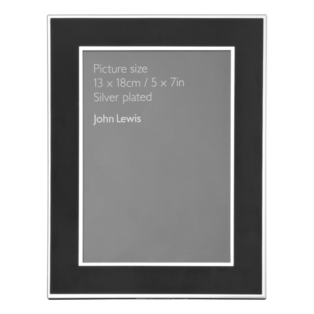 John Lewis Dart Photo Frame, Silver Plated - image 1