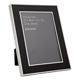 John Lewis Dart Photo Frame, Silver Plated - thumbnail 2