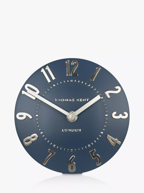 Thomas Kent Mulberry Analogue Mantel Clock, 15cm, Midnight Blue - image 1
